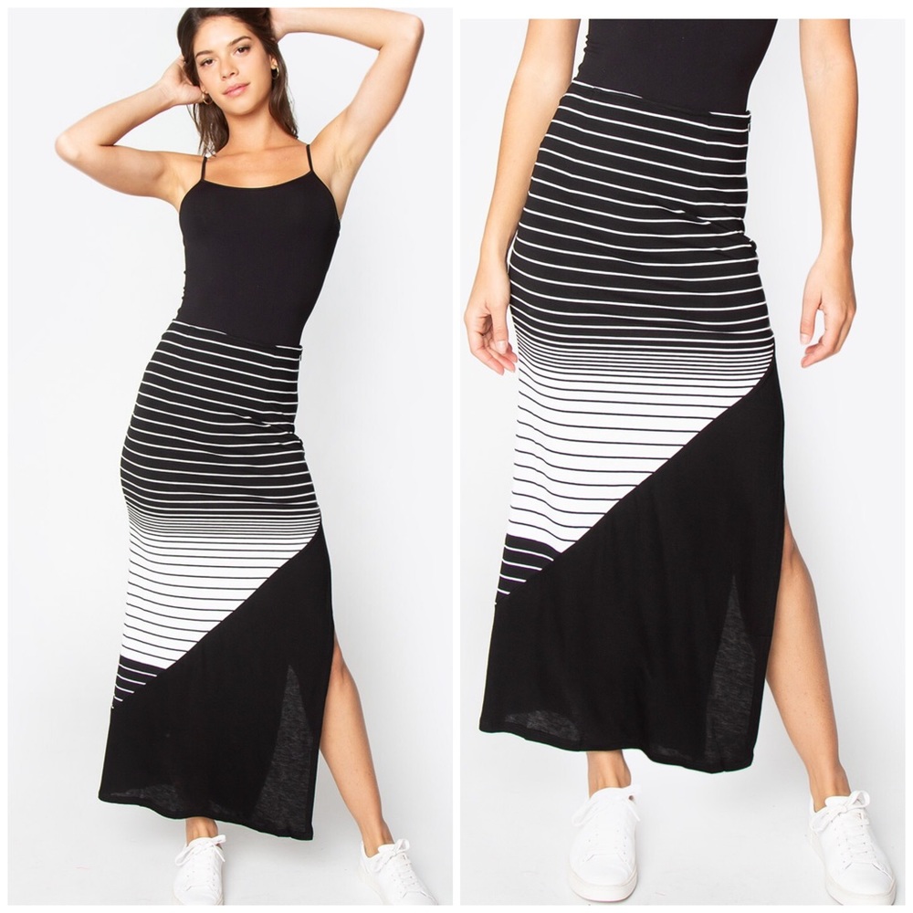 PERDITA MAXI SKIRT IN BLACK AND WHITE 🌸❤️